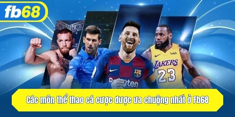Các môn thể thao cá cược được ưa chuộng nhất ở Fb68